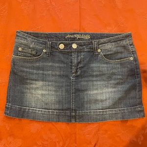 y2k american eagle outfitters denim mini skirt